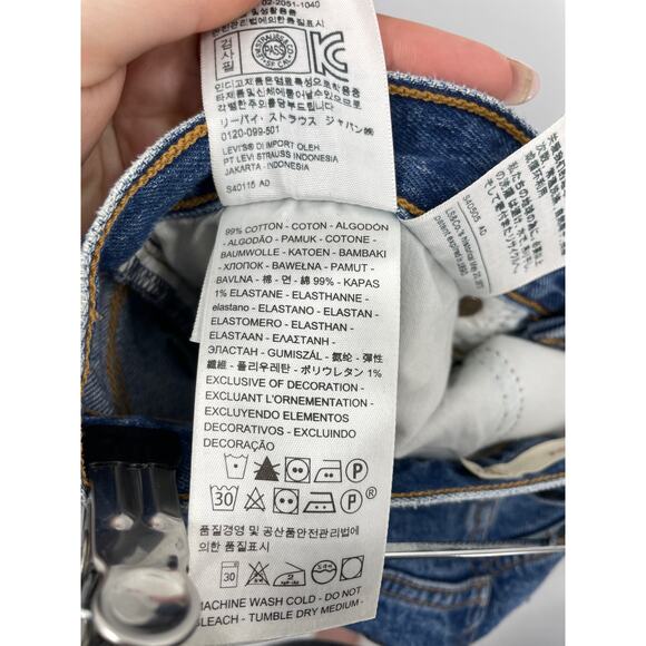 Levi’s Jeans Womens 27 Wedgie Icon Fit Higher Love Hi-Rise Distressed Denim - Picture 8 of 10